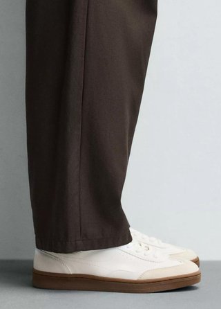 Zapatilla Suela Contraste - Color Blanco -Talla 44