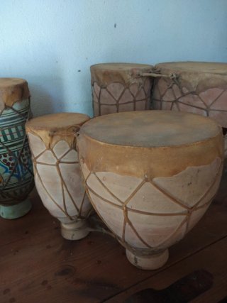 Set di 8 tamburi decorativi