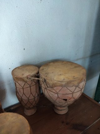 Set di 8 tamburi decorativi