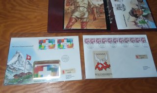 Álbum sellos y monedas 700 años Eidgenossenschaft