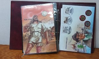 Álbum sellos y monedas 700 años Eidgenossenschaft
