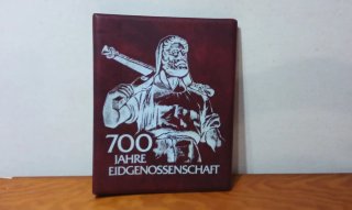 Álbum sellos y monedas 700 años Eidgenossenschaft