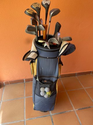 Juego palos golf adulto + paraguas
