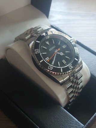 Reloj Seiko Mod Submariner Black