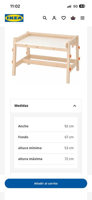 Escritorio Infantil IKEA FLISAT Ajustable + Silla