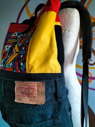 Mochila vaquera reversible
