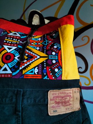 Mochila vaquera reversible