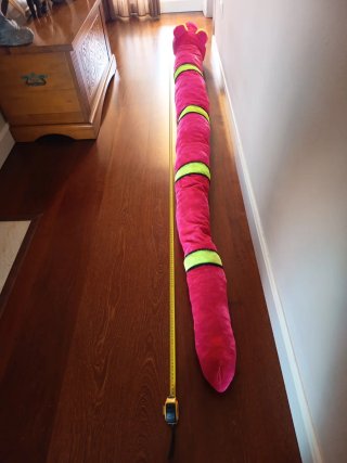 Peluche Serpiente Rosa