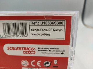Skoda Fabia RS Rally 2 scalextric