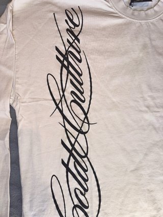 Camiseta Oversize Cold Culture Beige Talla Única