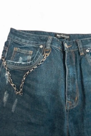 Pantaloncini Bruno Leoni Denim Blu