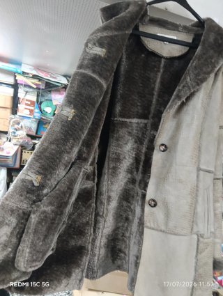 Abrigo Paz Torres Talla 46 Efecto Ante Piel