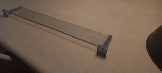 Estantería de cristal para baño