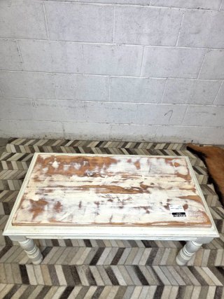 Mesa de centro vintage madera estilo decapado