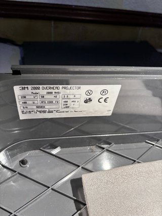 Retroproyector 3M Transparencias