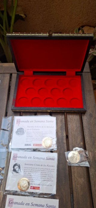 Colección Monedas Plata Semana Santa Granada