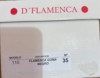 Nuevo zapato Flamenco D'flamenco T35 N