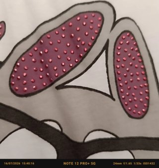 Camiseta tirantes blanca con dibujo de gato