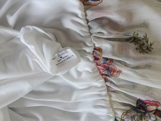Vestito lungo floreale bianco