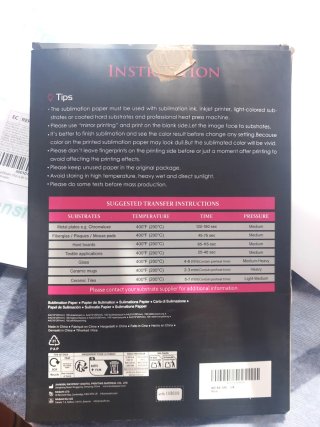 Confezione da 300 fogli di carta per sublimazione A4