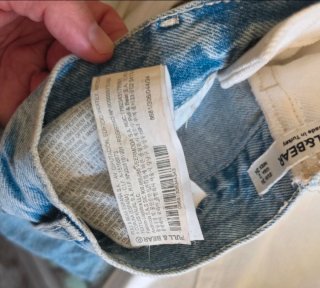 Pantalón Pull&Bear bicolor vaquero