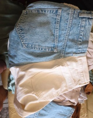 Pantalón Pull&Bear bicolor vaquero