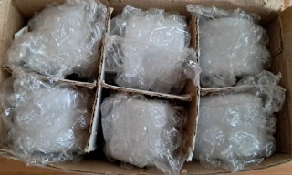 Set 6 Servilleteros de porcelana blancos