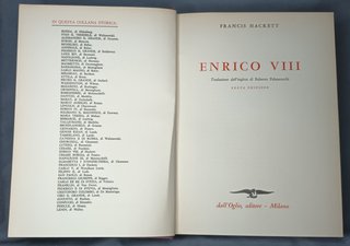 Enrico VIII Collana Storica Dall'Oglio