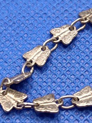 Collar Antiguo Mariposas Plata de Ley 925