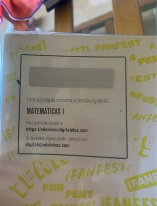 Libro Matemáticas I Edelvives 1º Bachillerato