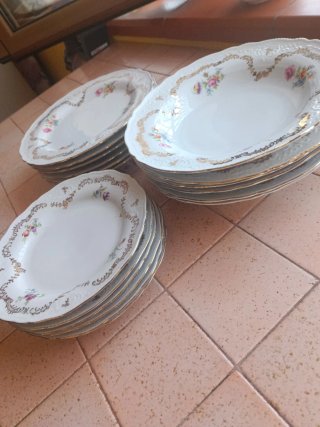 Set 18 piatti porcellana Zhe Scherzer vintage