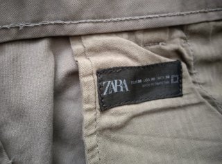 Pantalón chino caqui hombre talla 38