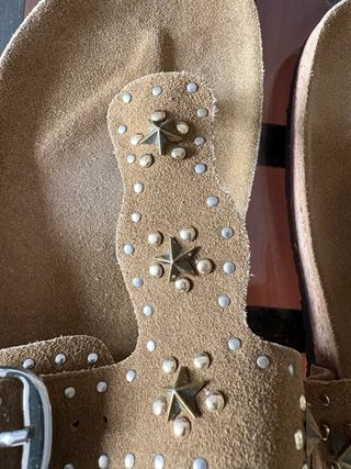 Sandalias Scalpers Piel Tachuelas Estrellas
