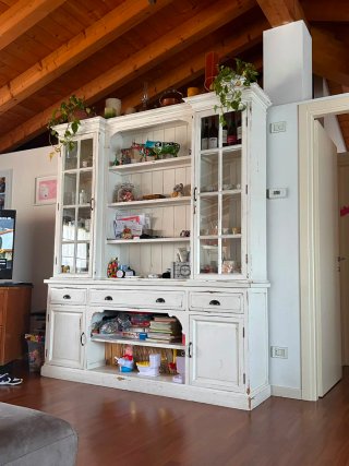 Credenza Shabby Chic Bianca Multicolore