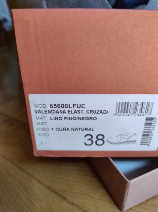 Alpargatas Vidorreta Negras T38 Nuevas