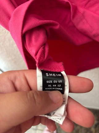 Camiseta tirantes rosa talla XL