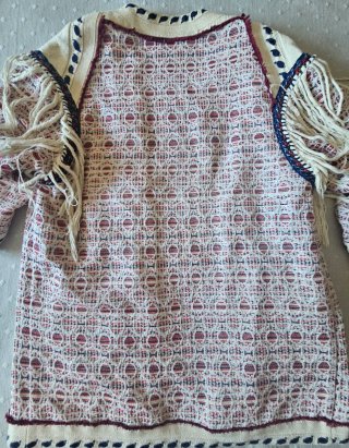 Chaqueta Etiem flecos mujer beige multicolor