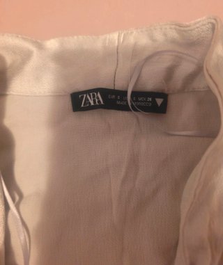 Blusa Zara champagne plateado
