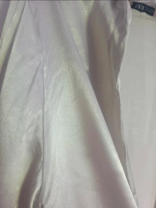 Blusa Zara champagne plateado