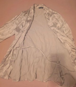 Blusa Zara champagne plateado