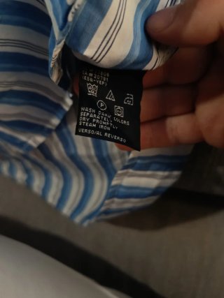 Camisa Tommy Hilfiger Rayas Azul y Blanca