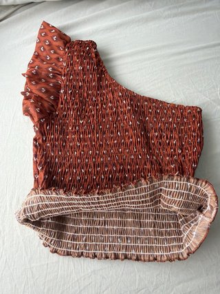 Top Natanja Talla Única Asimétrico