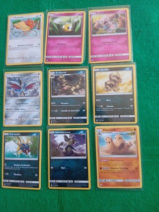 Lote 3. 53 Cartas Pokémon. Sol y Luna. Español.