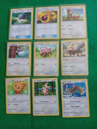 Lote 3. 53 Cartas Pokémon. Sol y Luna. Español.