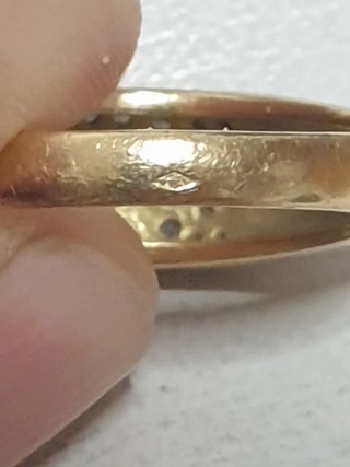 Anillo Oro 18K Vintage Zafiro y Diamantes
