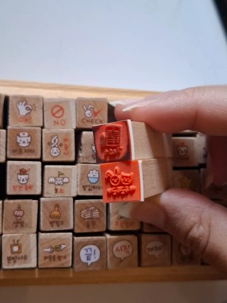 Set de 40 sellos de Madera para Journaling