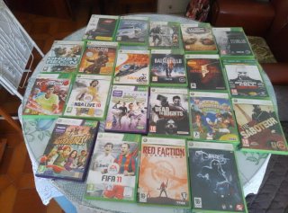 Consola Xbox 360 Negra + 10 Juegos