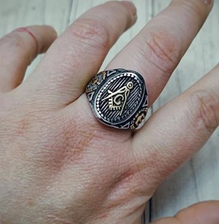 NUEVO MODELO! ANILLO SELLO MASÓN EN COLOR