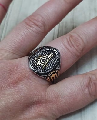 NUEVO MODELO! ANILLO SELLO MASÓN EN COLOR