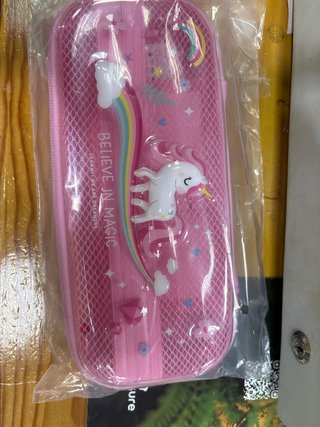 Estuche escolar unicornio arcoíris